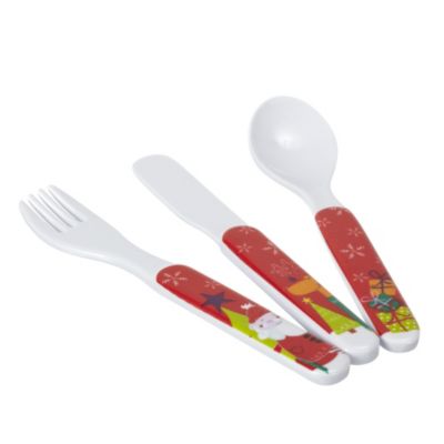 Kids 3-piece Christmas Cutlery Set