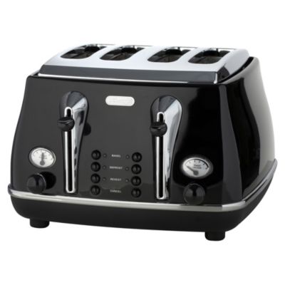 DeLonghi Icona Black 4-slice Toaster
