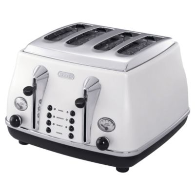 DeLonghi Icona 4 Slice Toaster White