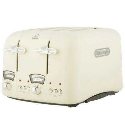 DeLonghi 4 Slice Toaster Cream