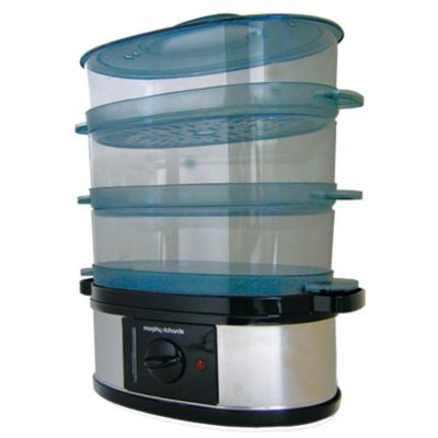 Morphy Richards 3 Tier Stainlees Steel Steamer