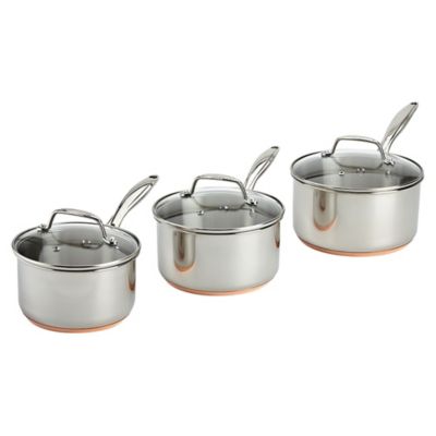 Cook's Collection 3-piece Copper Bottom Pan Set