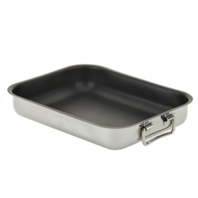 Cook's Collection Stainless Steel Non-stick Roaster 30cm