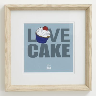 Gallery Love Cake Framed Wall Art 15x15cm