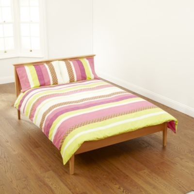 Tu Bright Multi-stripe Printed Bed Linen Set