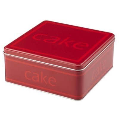 Playful Red Small Square Cake Tin