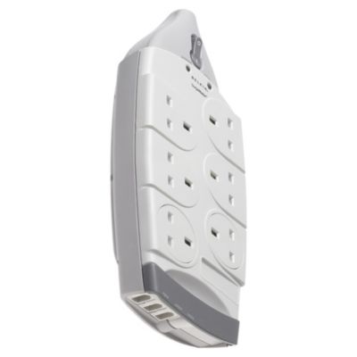 Belkin 2m 6 Socket Surgemaster Surge Protector with Phone Protection