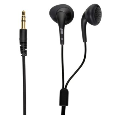 JVC Black Gumy Air Cushion Headphones