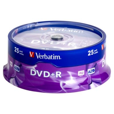 Verbatim DVD+R Blank Disks 25-pack