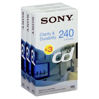 Sony 240CD Video Cassette 3-pack