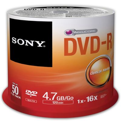 Sony DVD-R Blank Disks 50-pack