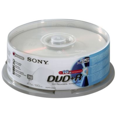 Sony DVD+R Blank Disks 25-pack