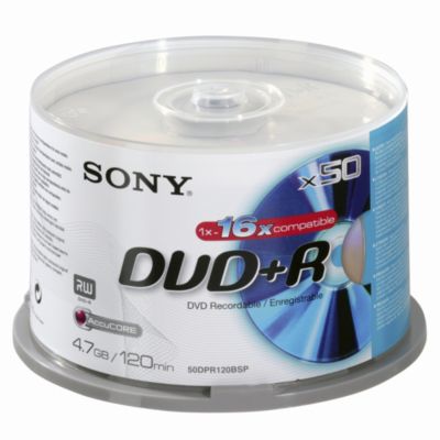 Sony DVD+R Blank Disks 50-pack