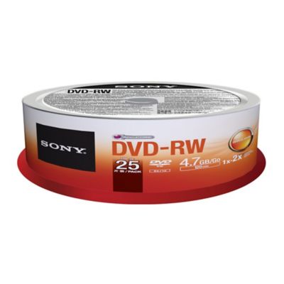 Sony DVD-RW Blank Disks 25-pack