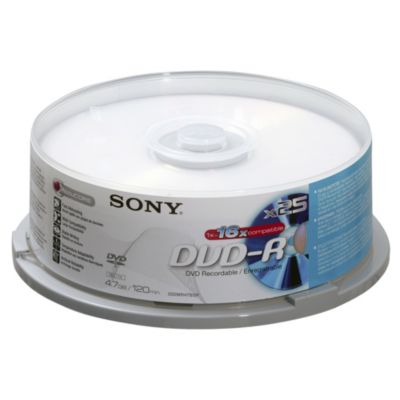 Sony DVD-R Blank Disks 25-pack