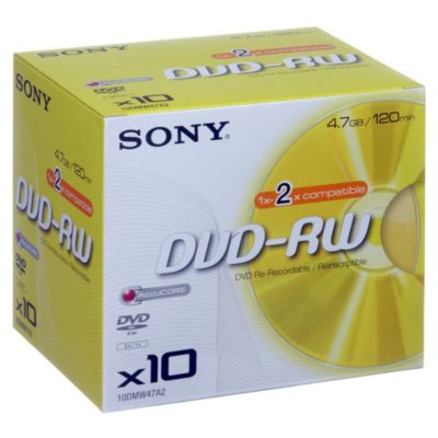 Sony DVD-RW Blank Disks 10-pack