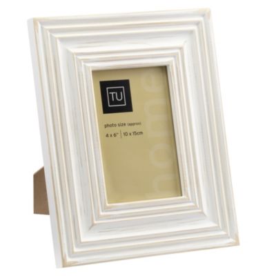 Tu White Wash Frame 4x6"