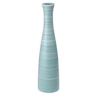 Tu Blue Stripe Bottle Vase