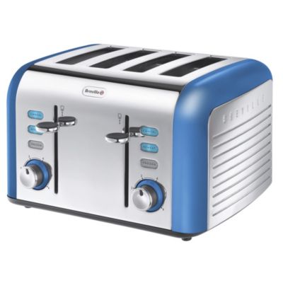 Breville Opula Collection Topaz Blue Stainless Steel 4-slice Toaster