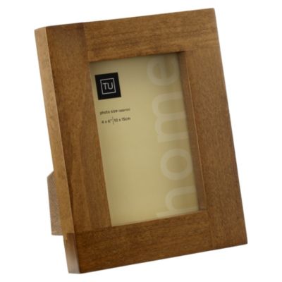 Tu Solid Dark Wood Frame 4x6"