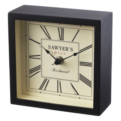Tu Black Mantle Clock