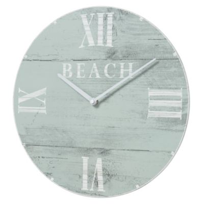 Tu White Wash Beach Clock