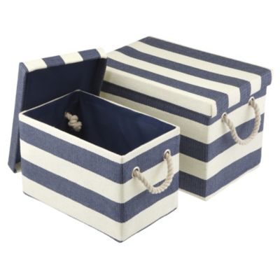 Tu Coastal Paper Weave Basket Set Of 2