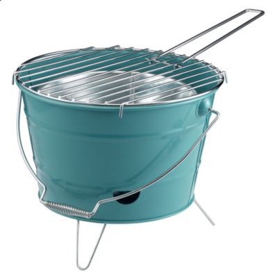 Sainsbury's Bucket Barbecue Purple and Teal