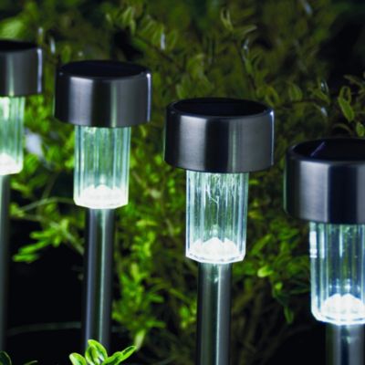 Sainsbury's 8 Mini Stainless Steel Lanterns