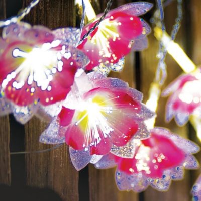 Sainsbury's 8 Fibre-optic Flower Solar String Lights