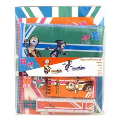 London 2012 10-piece Mascot Stationery Set