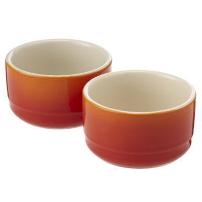 Sainsbury's Brights 2-pack Ramekin Orange