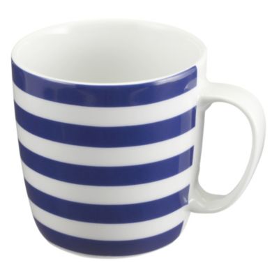 Tu Navy Stripy Mug