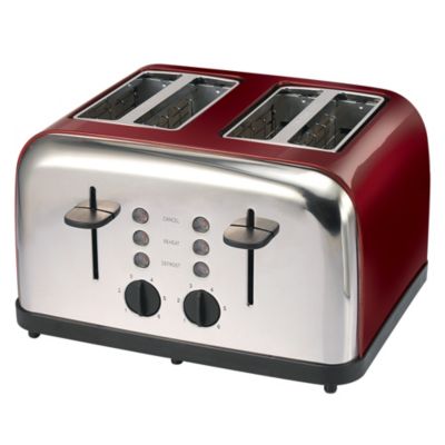 Sainsburys Red 4 Slice Toaster