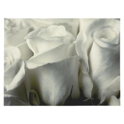 Black and White Ice Roses Canvas Wall Art 60x80cm
