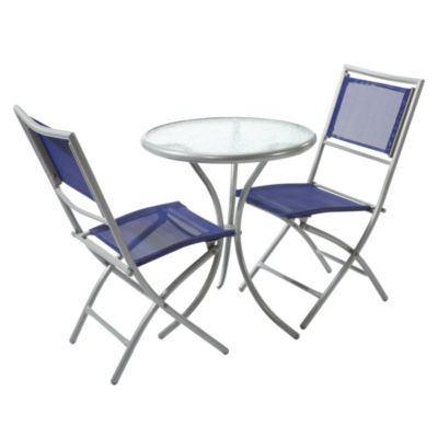 Royalcraft Navy Textilene 3-piece Garden Furniture Set