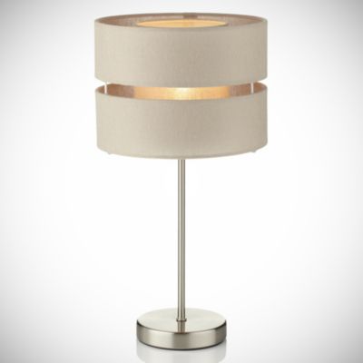 Natural Tiered Table Lamp