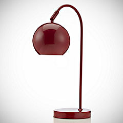 Red Metal Desk Lamp