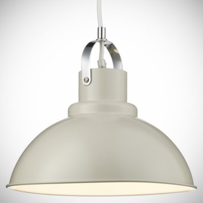 Tu Cream Metal Utility Pendant Shade