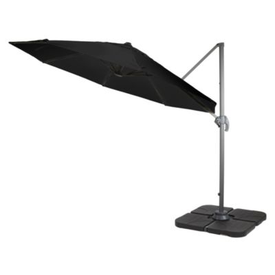 Royalcraft 3m Deluxe Rotational Parasol Black