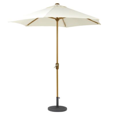 Royalcraft 3m Tilt & Crank Wood Look Parasol Ivory