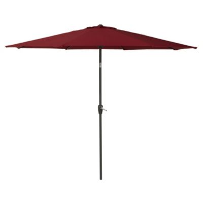 Royalcraft 3m Tilt & Crank Powder-coated Parasol Red