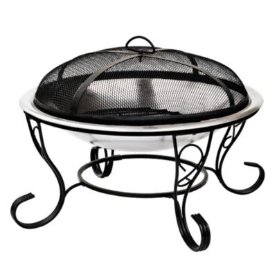 La Hacienda Decorative Stainless Steel Firebowl