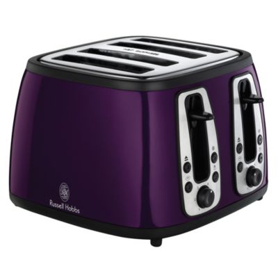 Russell Hobbs 18441 Purple Heritage 4-slice Toaster
