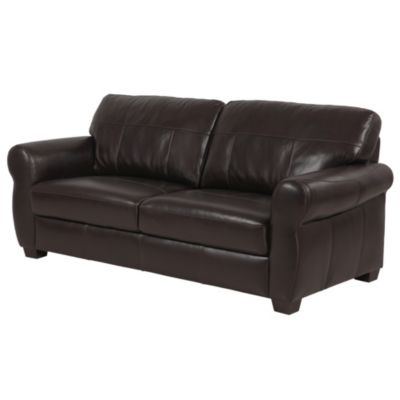 Francesca Large Chocolate Leather Sofa