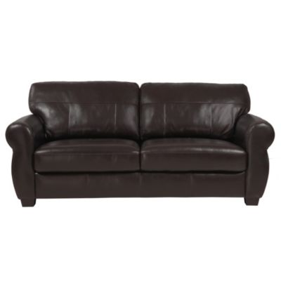 Francesca Regular Chocolate Leather Sofa