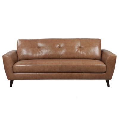 Gianna Regular Tan Leather Sofa