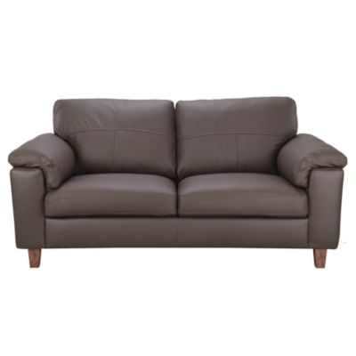 Bailey Regular Chocolate Leather Sofa