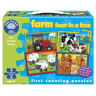 Orchard Toys Farm Four-in-a-Box Puzzle