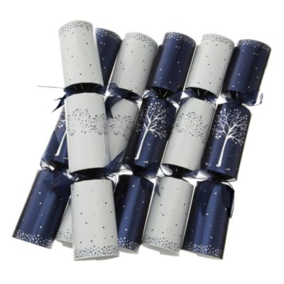 Sainsbury's Dinner Party Crackers 6-pack Navy & White